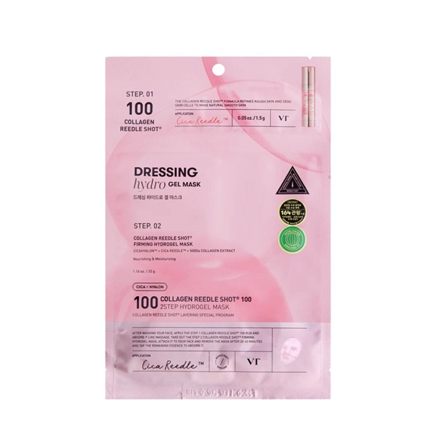 VT Cosmetics – Collagen Reedle Shot 100 2-Step Hydrogel Mask 1.5g + 33gr