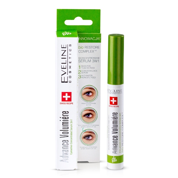 Eveline Advance Volumiere Concentrated Serum Mascara 3in1