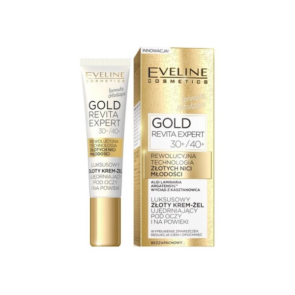 Eveline Gold Revita Expert Luxurious golden cream-gel for firming eyes and eyelids 30 + / 40 +