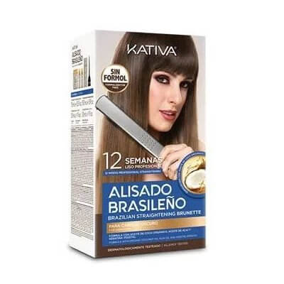 Kativa Alisado Brasileno Straightening Kit Brunette