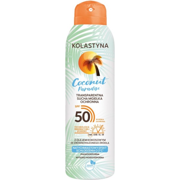 Kolastyna Transparent Tanning Mist Coconut Paradise SPF50