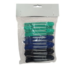 Κλιπ Μαλλιών Φαρδιά 10εκ - Σετ 12τεμ