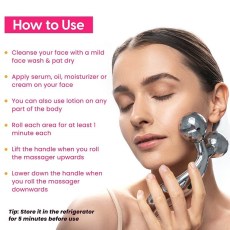 Aiwu 3D massager Συσκευή μασάζ Προσώπου & Σώματος Ασημί
