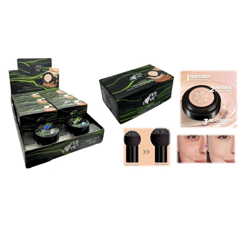 Yes Love Cushion Makeup & Sponge 15gr